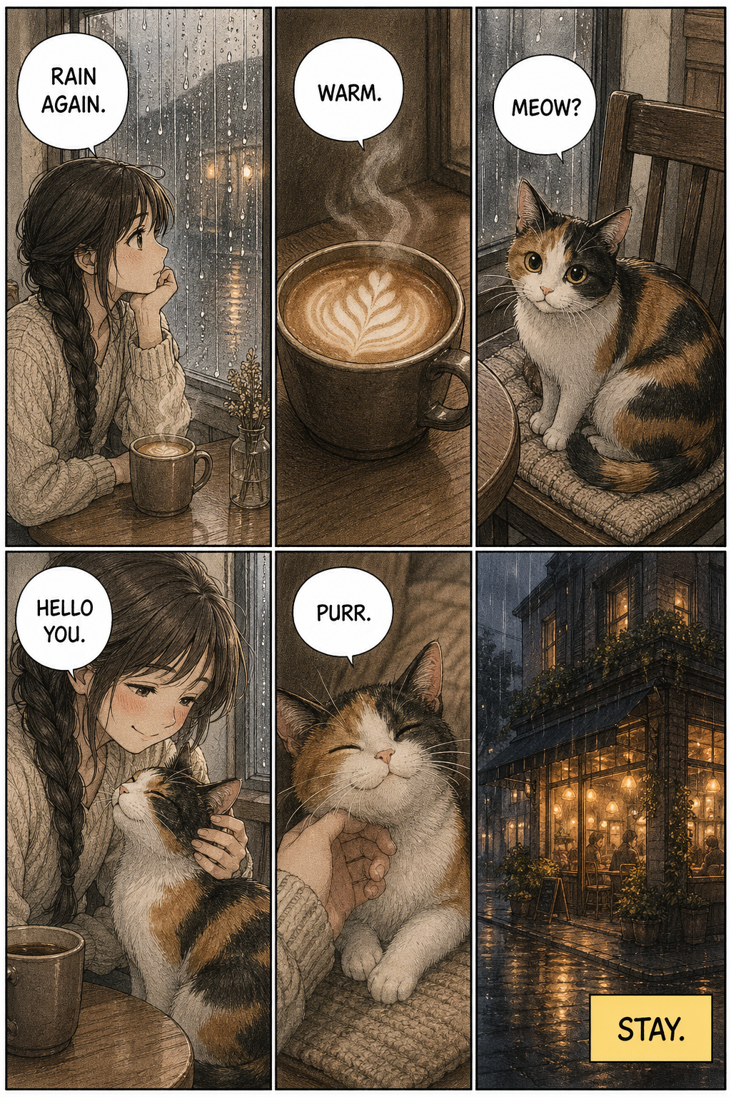 Rainy Afternoon — community manhwa episode generated by Manhwa AI