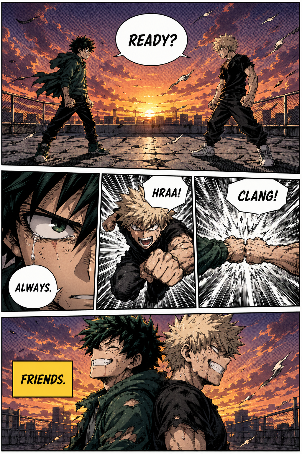 Rooftop Duel — community manhwa episode generated by Manhwa AI